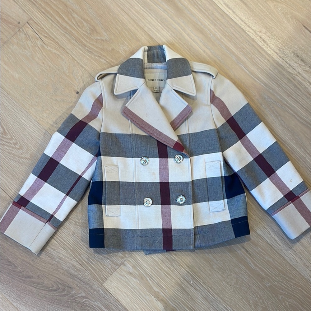 Plaid Girls Jacket - Burberry